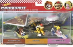 Mattel Hot Wheels Super Mario-Charakterfahrzeug 3er-Pack Автомобиль Hot Wheels Super Mario, 3 шт. в упаковке