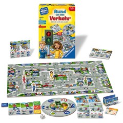 Ravensburger Lernspiel Rund um den Verkehr Обучающая игра о дорожном движении