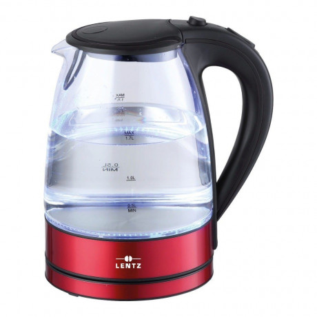 Faizee Mobel Faizee Mobel Wasserkocher 1,7 Liter Fassungsvermogen Teekocher LED Beleuchtung, 1.7 l, 2200 W, Kabellose Verwendung (Stromversorgung uber 360° drehbare Basisstation) Rot Чайник Faizee Mobel, чайник емкостью 1,7 л, светодиодное освещение, 1,7