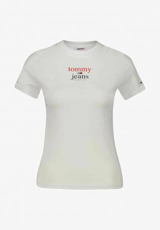 Tommy Hilfiger Print T-shirt white футболка с принтом белый