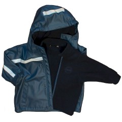 BMS Bernd Michael Schroder Sailing Wear gefutterte Regenjacke mit zip-in Fleecejacke Parkas fur Kinder Дождевик на подкладке с флисовой курткой на молнии Детские парки