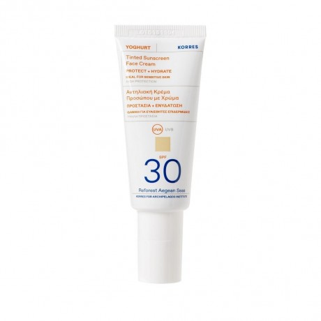 KORRES YOGHURT Getontes Sonnencreme-Gel fur das Gesicht SPF30 ЙОГУРТ Тональный солнцезащитный гель для лица SPF30