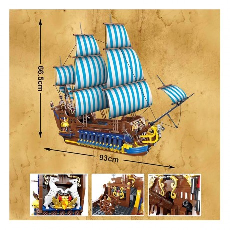 MORK Klemmbausteinset Piratenschiff 031011 Комплект клеммных колодок пиратский корабль 031011