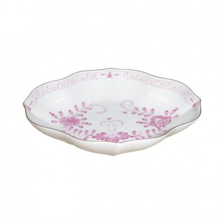 Meissen Meissen 'Neuer Ausschnitt - Indische Malerei 2 mit Kante purpur Goldpunkte mit Goldrand' Schalchen 19 cm Meissen "New Section - Индийская роспись 2 с краем из пурпурных золотых точек с золотым ободком" чаша 19 см