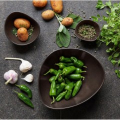 ASA SELECTION ASA Cuba Marone Salatteller d: 21,5 cm / h: 6 cm Салатная тарелка ASA из кубинских каштанов д: 21,5 см / в: 6 см