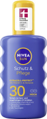 NIVEA SUN Schutz & Pflege Sonnenspray LSF 30, 200 ml, Нивеа Солнцезащитный спрей, SPF 30, водостойкий, увлажнение, 200 мл