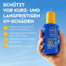NIVEA SUN Schutz & Pflege Sonnenspray LSF 30, 200 ml, Нивеа Солнцезащитный спрей, SPF 30, водостойкий, увлажнение, 200 мл