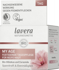LAVERA My Age Festigende Tagespflege, 50 ml, Лавера Дневной крем укрепляющий Май Эйдж, био-гибискус и керамиды, для зрелой кожи, 50 мл