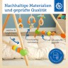 bieco Spieltrapez  Spielbogen fur Babys -Figuren Rasseln Kugeln- Hohenverstellbar Holz Spielbogen Игровая арка-трапеция для малышей