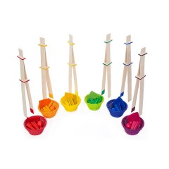 SINA®SPIELZEUG Holzspielzeug Greifspiel mit XXL Pinzetten Деревянная игрушка с пинцетом XXL