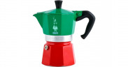 Bialetti Bialetti Moka Express Tricolore, Espressomaschine grun/rot, 6 Tassen grun, rot Bialetti Moka Express Tricolore, эспрессо-машина зеленый/красный, 6 чашек
