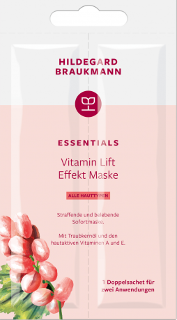 Hildegard Braukmann ESSENTIALS Vitamin Lift Effekt Maske, 14 ml, Hildegard Braukmann маска для лица с витаминным комплексом, для всех типов кожи, для женщин, 14 мл