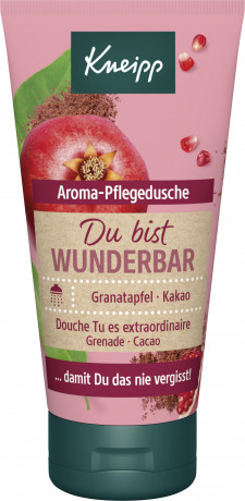 Kneipp Aromadusche Du bist wunderbar Mini, 50 ml, Kneipp ароматный гель для душа Du bist wunderbar с гранатом, какао и миндальным маслом, дорожный формат, 50 мл