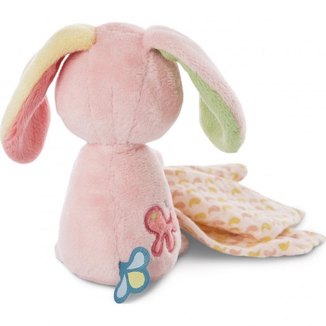 NICI Schmusetier 3D Hase Hopsali mit Mulltuch Мягкая игрушка 3D кролик Хопсали с марлей