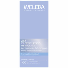 WELEDA HAMAMELISWASSER 2in1 Erfrischende Reinigung, 100 ml, Очищающий лосьон 2 в 1 с гамамелисом для нормальной и комбинированной кожи, 100 мл