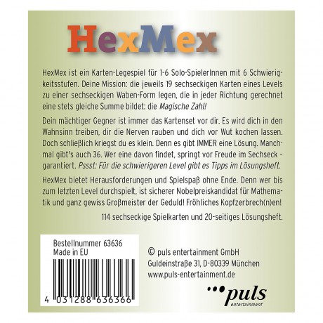 puls entertainment Kartenspiel HexMex Карточная игра HexMex