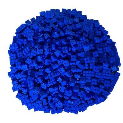 LEGO LEGO 2x2 Steine Blau - 100 Stuck - Blue bricks 3003 LEGO 2x2 кирпичи синие - 100 штук - Синие кирпичи 3003