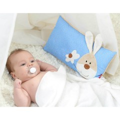 sigikid Baby Kuschelset 3-tlg. Hase Semmel Bunny hellblau Spieldecken Набор детских обнималок из 3-х частей. Игровые коврики Hase Semmel Bunny голубого цвета