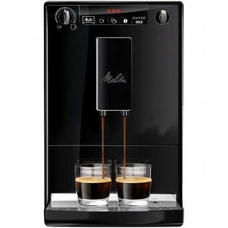 Melitta Melitta Kaffeevollautomat Solo E950-222, pure black, aromatischer Kaffee Espresso bei nur 20 cm Breite Полностью автоматическая кофемашина Melitta Solo E950-222, чистый черный, ароматный кофе эспрессо шириной всего 20 см.
