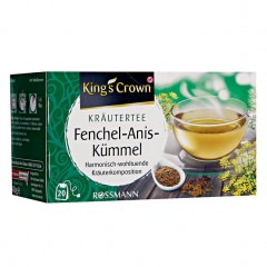 King's Crown Krautertee Fenchel-Anis-Kummel Травяной чай фенхель-анис-тмин успокаивающий 40 г