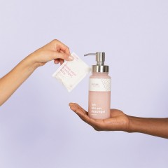 FUTURE STORIES Starterset Duschgel Pulver Kokos &amp; Tonka inkl. Pumpspender  Стартовый набор геля для душа в виде порошка кокоса и бобов тонка, включая дозатор с помпой