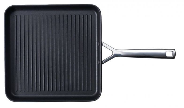 Le Creuset LE CREUSET Aluminium Grillpfanne 28cm  schwarz/ silber LE CREUSET алюминиевая сковорода-гриль 28см