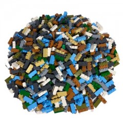 LEGO LEGO 1x3 Steine gemischt - 1.000 Stuck - Colorful brick mix 3622 Разноцветные кубики LEGO 1x3 — 1000 штук — Разноцветная смесь кирпичей 3622
