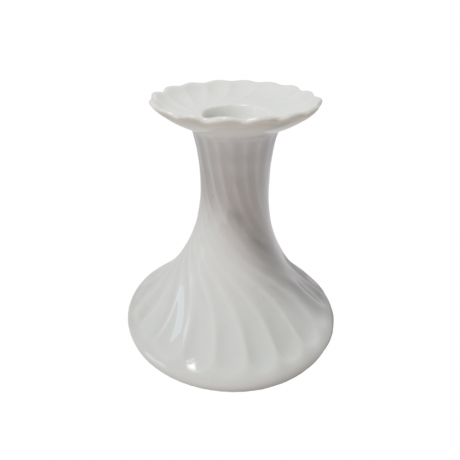 Limoges France Белый фарфоровый подсвечник, 10см x 9,5см, Франция, 1960-70гг.