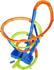 Mattel Actiongeladene Hot Wheels Crash-Spirale mit 1 Hot Wheels Fahrzeug Захватывающая спираль крушения Hot Wheels с 1 автомобилем Hot Wheels