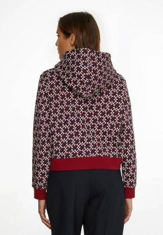 Tommy Hilfiger REG AO MONOGRAM Sweatshirt deep rouge multi REG AO МОНОГРАММА Толстовка глубокие румяна мульти
