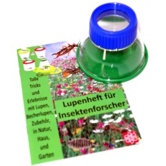 Edu-Toys Bunte grosse Becherlupe blau grun Красочное большое увеличительное стекло сине-зеленое