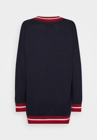 Tommy Hilfiger VIBRANT STRIPE SWEATER Jumper desert sky СВИТЕР С ЯРКИМИ ПОЛОСКАМИ Джемперы небо пустыни
