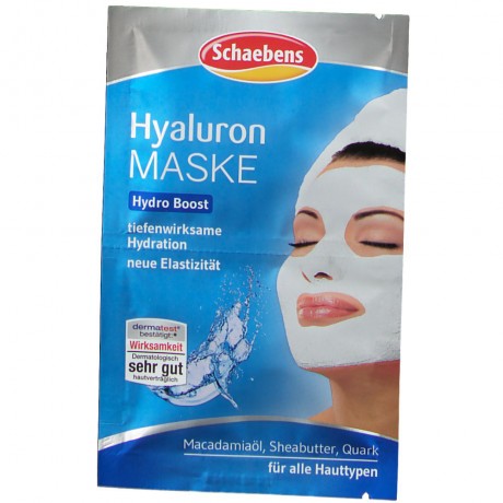 Schaebens Hyaluron Maske 2 x 5 ml, Увлажняющая маска с гиалуроновой кислотой для сухой кожи, 2 × 5 мл
