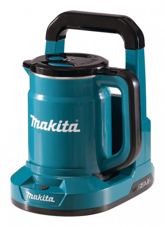 Makita Makita Reise-Wasserkocher DKT360Z Akku-Wasserkocher blau/schwarz, 0,8 l Дорожный чайник Makita DKT360Z чайник беспроводной синий/черный, 0,8 л