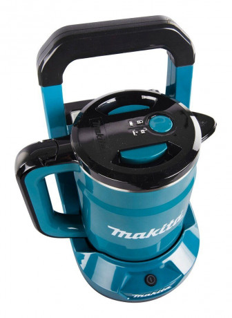 Makita Makita Reise-Wasserkocher DKT360Z Akku-Wasserkocher blau/schwarz, 0,8 l Дорожный чайник Makita DKT360Z чайник беспроводной синий/черный, 0,8 л