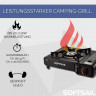 Softsail Softsail Gaskocher Stufenlos regulierbarer Campingkocher Piezozundung Tragekoffer, Tragbar, Outdoor Camping-Kocher Газовая плита Softsail, походная плита с бесступенчатой ??регулировкой, пьезоподжиг, кейс для переноски, портативная походная печь