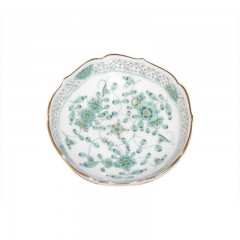 Meissen Meissen  'Neuer Ausschnitt - Indische Malerei grun Goldpunkte mit Goldrand' Schalchen 7,5 cm Мейсен &quot;новый раздел - индийская роспись в зеленых золотых точках с золотым ободком&quot; миска 7,5 см