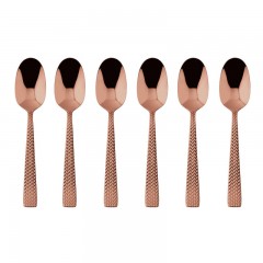 Sambonet Sambonet Cortina - Edelstahl / PVD Kupfer Mokkaloffel Set 6-tlg. Sambonet Cortina - набор ложек для мокко из нержавеющей стали / меди с PVD-покрытием, 6 предм.