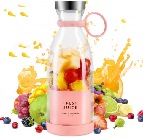 Blusmart Blusmart Akku-Smoothie-Maker 420ml Mini-Mixer, frischer Saft, kleiner Mixer USB, Doppelklicken Sie, um den tragbaren kleinen Saftbecher zu offnen rosa Беспроводной смузи-мейкер Blusmart, мини-блендер, 420 мл, свежий сок, небольшой блендер, USB, д
