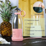 Blusmart Blusmart Akku-Smoothie-Maker 420ml Mini-Mixer, frischer Saft, kleiner Mixer USB, Doppelklicken Sie, um den tragbaren kleinen Saftbecher zu offnen rosa Беспроводной смузи-мейкер Blusmart, мини-блендер, 420 мл, свежий сок, небольшой блендер, USB, д
