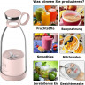 Blusmart Blusmart Akku-Smoothie-Maker 420ml Mini-Mixer, frischer Saft, kleiner Mixer USB, Doppelklicken Sie, um den tragbaren kleinen Saftbecher zu offnen rosa Беспроводной смузи-мейкер Blusmart, мини-блендер, 420 мл, свежий сок, небольшой блендер, USB, д