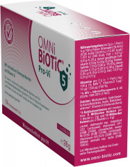 OMNi BiOTiC Pro-Vi 5 14st, Пробиотик с витамином D для иммунитета и кишечника, 5 млрд полезных бактерий, 5 штаммов, 14 саше х 2г