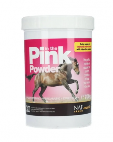 NAF Pink Powder 700g, Витаминно-пробиотическая кормовая добавка для лошадей и пони (Великобритания), порошок, поддержка пищеварения и кондиции с витаминами, пребиотиками и дрожжами 700г