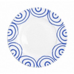 Gmundner Keramik Gmundner Keramik Blaugeflammt Dessertteller / Fruhstucksteller Gourmet d: 22 cm / h: 2,2 cm Gmundner керамическая десертная тарелка с синим пламенем / тарелка для завтрака для гурманов d: 22 см / высота: 2,2 см