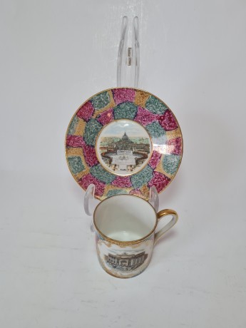 P.R. Bavaria Чайная пара "Достопримечательности Рима", Германия, 1960-70гг.