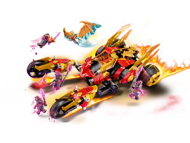 Lego Kais Golddrachen-Raider Золотой налетчик драконов Кая