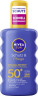 NIVEA SUN Sonnenspray Schutz & Pflege LSF 50+, 200 ml, Нивеа Солнцезащитный спрей, SPF 50+, водостойкий, увлажнение, 200 мл