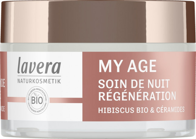 LAVERA My Age Regenerierende Nachtpflege, 50 ml, Лавера Ночной крем регенерирующий Май Эйдж, био-гибискус и керамиды, для зрелой кожи, 50 мл