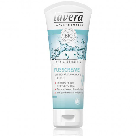 LAVERA basis sensitiv Fusscreme, 75 ml, Лавера Крем для ног для чувствительной кожи, 75 мл