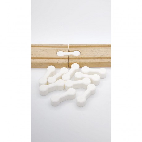 KCMMPF3DPrint Holzeisenbahn 10 Verbindungsstucke | Kompatibel mit verschiedensten Holzeisenbahnen Деревянная железная дорога 10 соединительных частей | Совместимость с различными деревянными железными дорогами